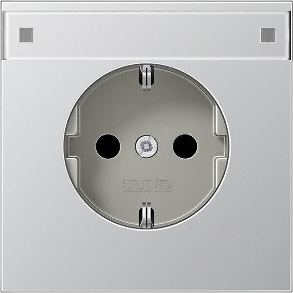 JUNG SCHUKO-Steckdose aluminium AL 1520 NA